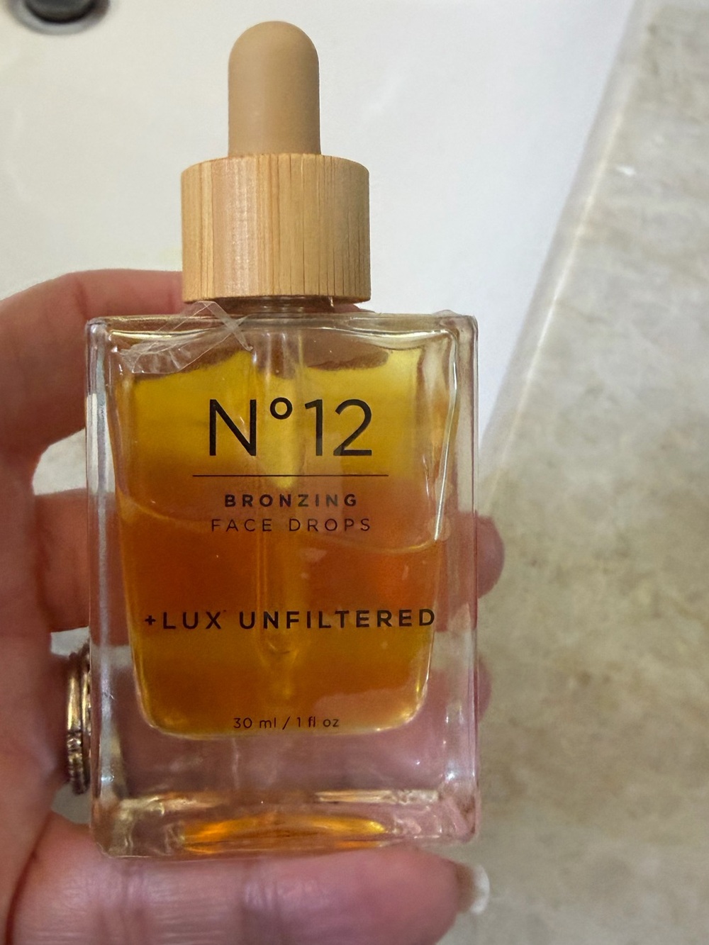 Lux unfiltered No 12 Bronzing Face Drops 90% full